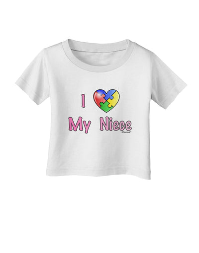 I Heart My Niece - Autism Awareness Infant T-Shirt by TooLoud-Infant T-Shirt-TooLoud-White-06-Months-Davson Sales