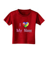 I Heart My Niece - Autism Awareness Toddler T-Shirt Dark by TooLoud-Toddler T-Shirt-TooLoud-Red-2T-Davson Sales