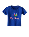 I Heart My Niece - Autism Awareness Toddler T-Shirt Dark by TooLoud-Toddler T-Shirt-TooLoud-Royal-Blue-2T-Davson Sales