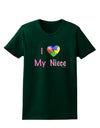 I Heart My Niece - Autism Awareness Womens Dark T-Shirt by TooLoud-Womens T-Shirt-TooLoud-Forest-Green-Small-Davson Sales