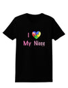 I Heart My Niece - Autism Awareness Womens Dark T-Shirt by TooLoud-Womens T-Shirt-TooLoud-Black-X-Small-Davson Sales