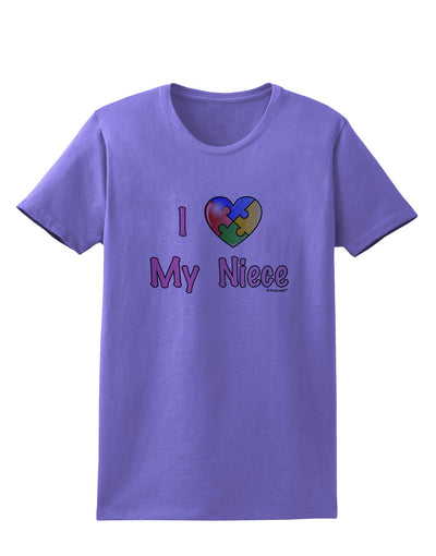 I Heart My Niece - Autism Awareness Womens T-Shirt by TooLoud-Womens T-Shirt-TooLoud-Violet-X-Small-Davson Sales