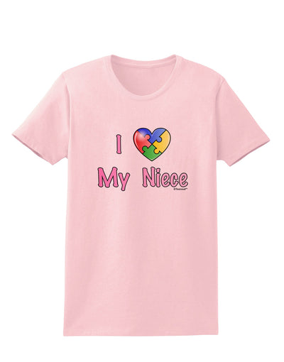 I Heart My Niece - Autism Awareness Womens T-Shirt by TooLoud-Womens T-Shirt-TooLoud-PalePink-X-Small-Davson Sales