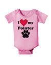 I Heart My Pointer Baby Romper Bodysuit by TooLoud-TooLoud-Pink-06-Months-Davson Sales