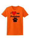 I Heart My Pointer Womens T-Shirt by TooLoud-TooLoud-Orange-X-Small-Davson Sales