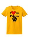 I Heart My Pointer Womens T-Shirt by TooLoud-TooLoud-Gold-X-Small-Davson Sales