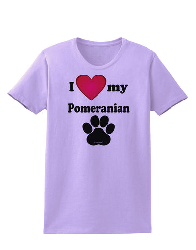 I Heart My Pomeranian Womens T-Shirt by TooLoud-TooLoud-Lavender-X-Small-Davson Sales