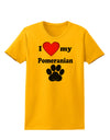 I Heart My Pomeranian Womens T-Shirt by TooLoud-TooLoud-Gold-X-Small-Davson Sales