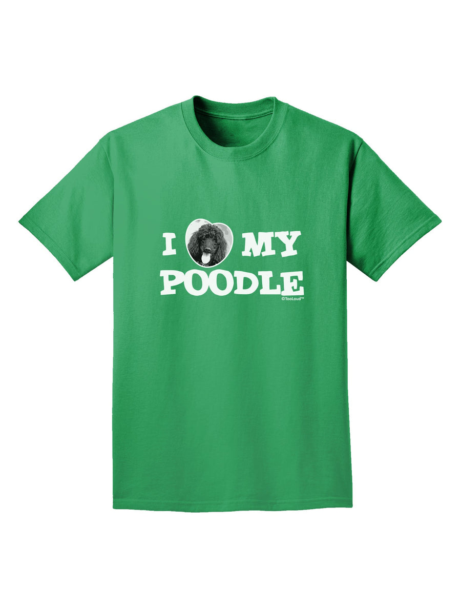 I Heart My Poodle Adult Dark T-Shirt by TooLoud-Mens T-Shirt-TooLoud-Purple-Small-Davson Sales