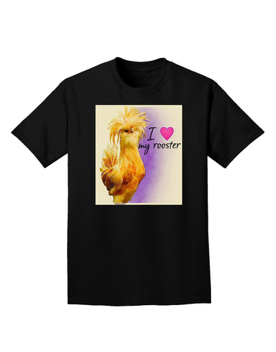 I Heart My Rooster Adult Dark T-Shirt-Mens T-Shirt-TooLoud-Black-Small-Davson Sales