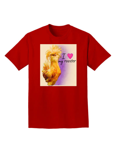 I Heart My Rooster Adult Dark T-Shirt-Mens T-Shirt-TooLoud-Red-Small-Davson Sales