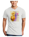 I Heart My Rooster Adult V-Neck T-shirt-Mens V-Neck T-Shirt-TooLoud-White-Small-Davson Sales