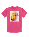 I Heart My Rooster Childrens Dark T-Shirt-Childrens T-Shirt-TooLoud-Sangria-X-Small-Davson Sales