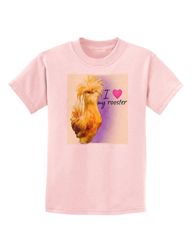 I Heart My Rooster Childrens T-Shirt-Childrens T-Shirt-TooLoud-PalePink-X-Small-Davson Sales