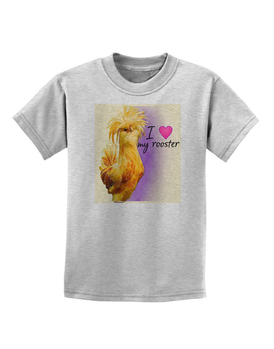 I Heart My Rooster Childrens T-Shirt-Childrens T-Shirt-TooLoud-AshGray-X-Small-Davson Sales