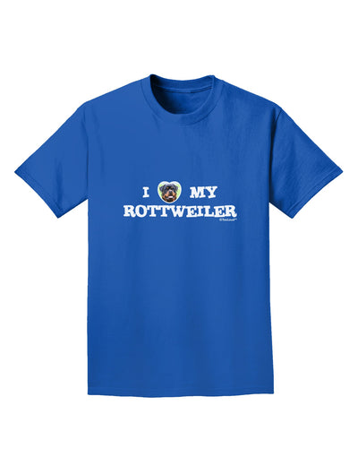 I Heart My Rottweiler Adult Dark T-Shirt by TooLoud-Mens T-Shirt-TooLoud-Royal-Blue-Small-Davson Sales