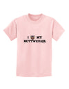 I Heart My Rottweiler Childrens T-Shirt by TooLoud-Childrens T-Shirt-TooLoud-PalePink-X-Small-Davson Sales