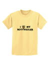 I Heart My Rottweiler Childrens T-Shirt by TooLoud-Childrens T-Shirt-TooLoud-Daffodil-Yellow-X-Small-Davson Sales