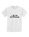 I Heart My Rottweiler Childrens T-Shirt by TooLoud-Childrens T-Shirt-TooLoud-White-X-Small-Davson Sales