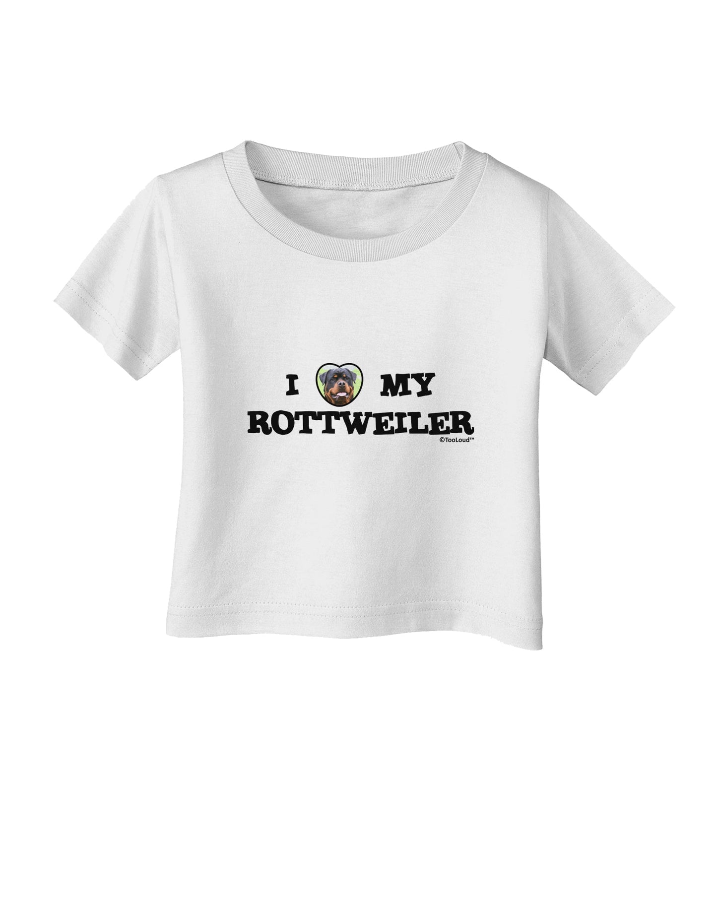 I Heart My Rottweiler Infant T-Shirt by TooLoud-Infant T-Shirt-TooLoud-White-06-Months-Davson Sales