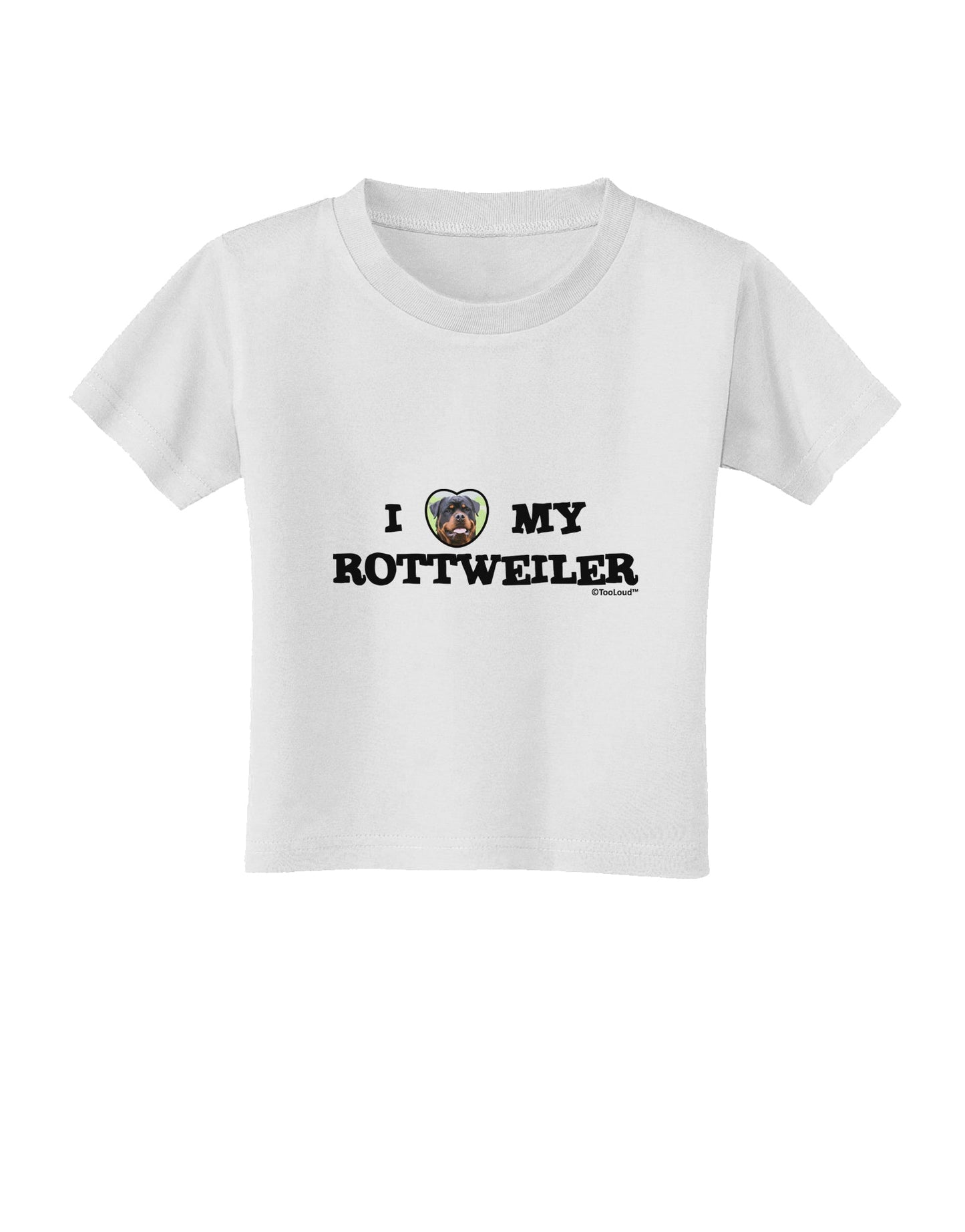 I Heart My Rottweiler Toddler T-Shirt by TooLoud-Toddler T-Shirt-TooLoud-White-2T-Davson Sales