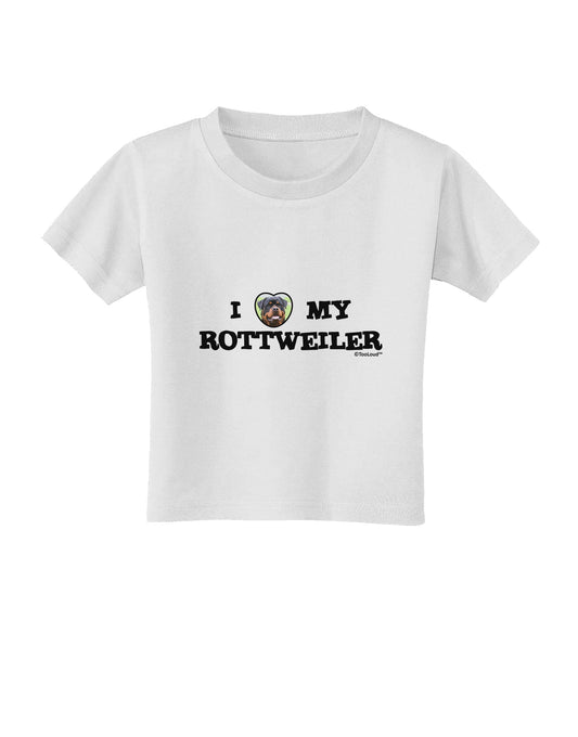 I Heart My Rottweiler Toddler T-Shirt by TooLoud-Toddler T-Shirt-TooLoud-White-2T-Davson Sales