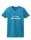 I Heart My Rottweiler Womens Dark T-Shirt by TooLoud-Womens T-Shirt-TooLoud-Turquoise-X-Small-Davson Sales