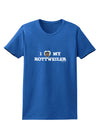 I Heart My Rottweiler Womens Dark T-Shirt by TooLoud-Womens T-Shirt-TooLoud-Royal-Blue-X-Small-Davson Sales