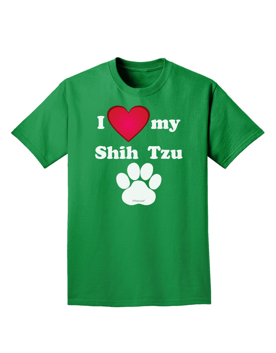 I Heart My Shih Tzu Adult Dark T-Shirt by TooLoud-Mens T-Shirt-TooLoud-Purple-Small-Davson Sales