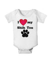 I Heart My Shih Tzu Baby Romper Bodysuit by TooLoud-TooLoud-White-06-Months-Davson Sales