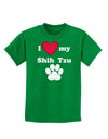 I Heart My Shih Tzu Childrens Dark T-Shirt by TooLoud-Childrens T-Shirt-TooLoud-Kelly-Green-X-Small-Davson Sales