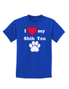 I Heart My Shih Tzu Childrens Dark T-Shirt by TooLoud-Childrens T-Shirt-TooLoud-Royal-Blue-X-Small-Davson Sales