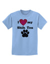 I Heart My Shih Tzu Childrens T-Shirt by TooLoud-TooLoud-Light-Blue-X-Small-Davson Sales