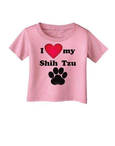 I Heart My Shih Tzu Infant T-Shirt by TooLoud-TooLoud-Candy-Pink-06-Months-Davson Sales