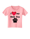 I Heart My Shih Tzu Toddler T-Shirt by TooLoud-Toddler T-Shirt-TooLoud-Candy-Pink-2T-Davson Sales