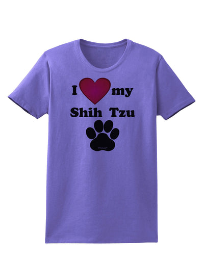 I Heart My Shih Tzu Womens T-Shirt by TooLoud-TooLoud-Violet-X-Small-Davson Sales