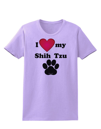 I Heart My Shih Tzu Womens T-Shirt by TooLoud-TooLoud-Lavender-X-Small-Davson Sales