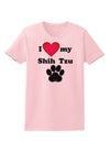 I Heart My Shih Tzu Womens T-Shirt by TooLoud-TooLoud-PalePink-X-Small-Davson Sales