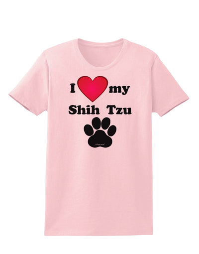 I Heart My Shih Tzu Womens T-Shirt by TooLoud-TooLoud-PalePink-X-Small-Davson Sales