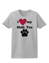 I Heart My Shih Tzu Womens T-Shirt by TooLoud-TooLoud-AshGray-X-Small-Davson Sales