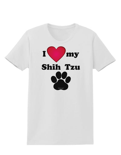 I Heart My Shih Tzu Womens T-Shirt by TooLoud-TooLoud-White-X-Small-Davson Sales