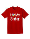 I Heart My Sister - Autism Awareness Adult Dark T-Shirt by TooLoud-Mens T-Shirt-TooLoud-Red-Small-Davson Sales