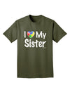 I Heart My Sister - Autism Awareness Adult Dark T-Shirt by TooLoud-Mens T-Shirt-TooLoud-Military-Green-Small-Davson Sales