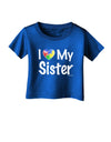 I Heart My Sister - Autism Awareness Infant T-Shirt Dark by TooLoud-Infant T-Shirt-TooLoud-Royal-Blue-06-Months-Davson Sales