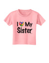 I Heart My Sister - Autism Awareness Toddler T-Shirt by TooLoud-Toddler T-Shirt-TooLoud-Candy-Pink-2T-Davson Sales