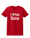 I Heart My Sister - Autism Awareness Womens Dark T-Shirt by TooLoud-Womens T-Shirt-TooLoud-Red-X-Small-Davson Sales