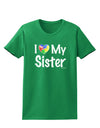 I Heart My Sister - Autism Awareness Womens Dark T-Shirt by TooLoud-Womens T-Shirt-TooLoud-Kelly-Green-X-Small-Davson Sales