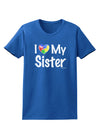 I Heart My Sister - Autism Awareness Womens Dark T-Shirt by TooLoud-Womens T-Shirt-TooLoud-Royal-Blue-X-Small-Davson Sales