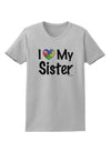 I Heart My Sister - Autism Awareness Womens T-Shirt by TooLoud-Womens T-Shirt-TooLoud-AshGray-X-Small-Davson Sales