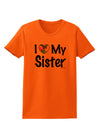 I Heart My Sister - Autism Awareness Womens T-Shirt by TooLoud-Womens T-Shirt-TooLoud-Orange-X-Small-Davson Sales